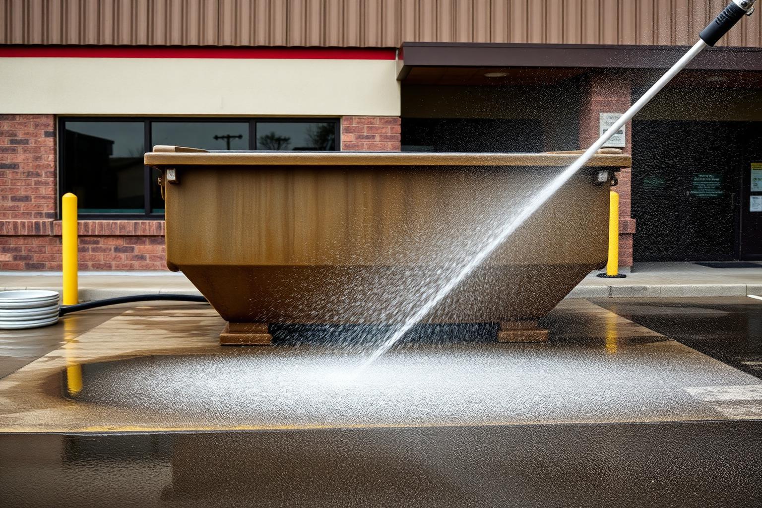 Dumpster Pad Cleaning service in DuPage & Cook County, Illinois