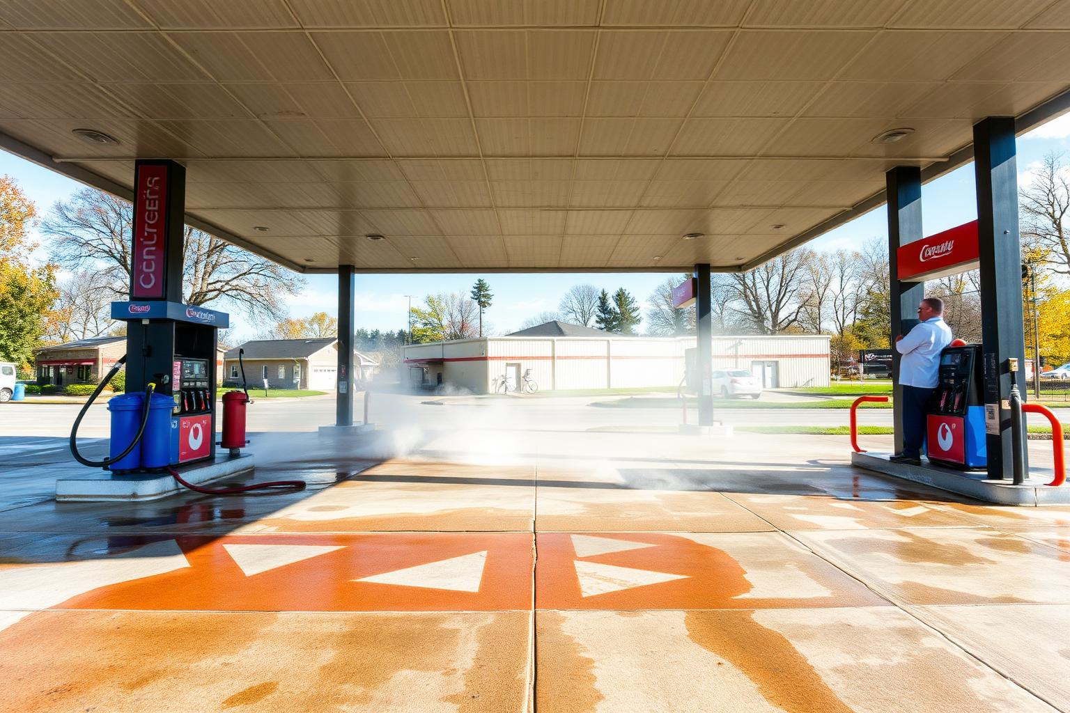 Gas Station Cleaning service in DuPage & Cook County, Illinois